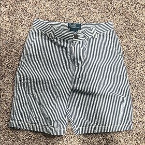 Polo by Ralph Lauren Blue and White Striped Boys Shorts